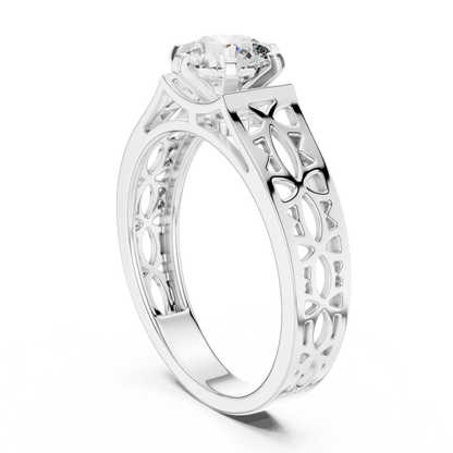White gold round diamond openwork band side profile
White gold solitaire diamond ring side profile view
White gold openwork band with round diamond design
Side profile white gold carved diamond band ring
White gold polished round diamond open band design
Six prong white gold solitaire diamond ring profile
White gold decorative cutout diamond band design
Wide white gold round diamond side profile ring
White gold handcrafted openwork solitaire band ring
Modern white gold round diamond ring side profile