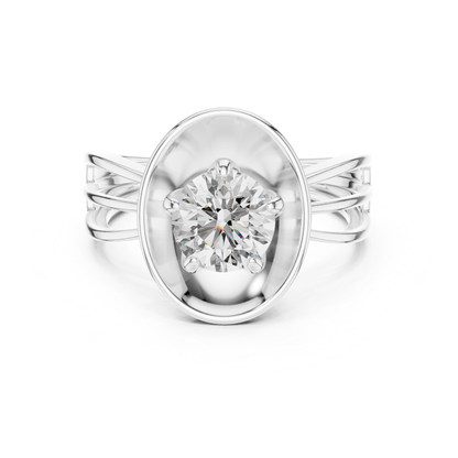 White gold round diamond oval halo ring front view
White gold oval frame round diamond ring design
Round diamond white gold oval statement ring
White gold polished oval diamond ring front view
Split shank white gold round diamond ring design
White gold oval bezel style diamond ring design
Modern white gold round diamond oval ring setting
White gold solitaire diamond oval top ring design
Elegant white gold round diamond split band ring
White gold oval centerpiece round diamond ring