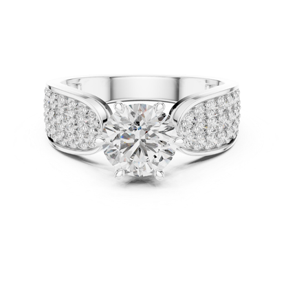 White gold round diamond pave solitaire ring
White gold wide pave band with round diamond
Round diamond white gold pave engagement ring
White gold polished pave diamond band design
Six prong round diamond white gold pave ring
White gold tapered pave diamond band design
Modern white gold round solitaire pave ring
White gold round diamond wide band design
Elegant white gold pave set diamond ring
White gold brilliant diamond pave band ring
