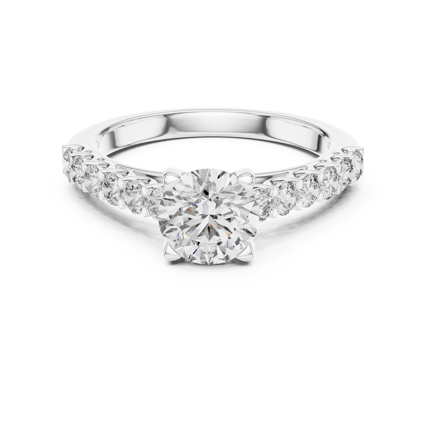 White gold round diamond shared prong ring
White gold round solitaire diamond ring
Front view round diamond shared prong ring
Four prong round diamond accent ring
Round diamond shared prong gold ring
White gold round diamond band ring
Round brilliant diamond shared ring
Polished white gold diamond band ring
Round diamond accent gold band ring
White gold round diamond ring design