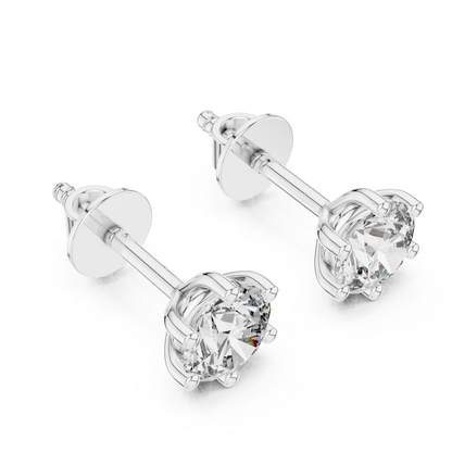 White gold round diamond stud earrings angle view
Round diamond solitaire stud earrings angle view
Six prong round diamond studs angle view
White gold diamond stud earrings angle view
Classic round diamond studs profile view
Round solitaire diamond earrings angle view
White gold prong set diamond studs angle
Round brilliant diamond studs profile view
Minimal diamond stud earrings angle view
Round diamond earrings white gold angle view