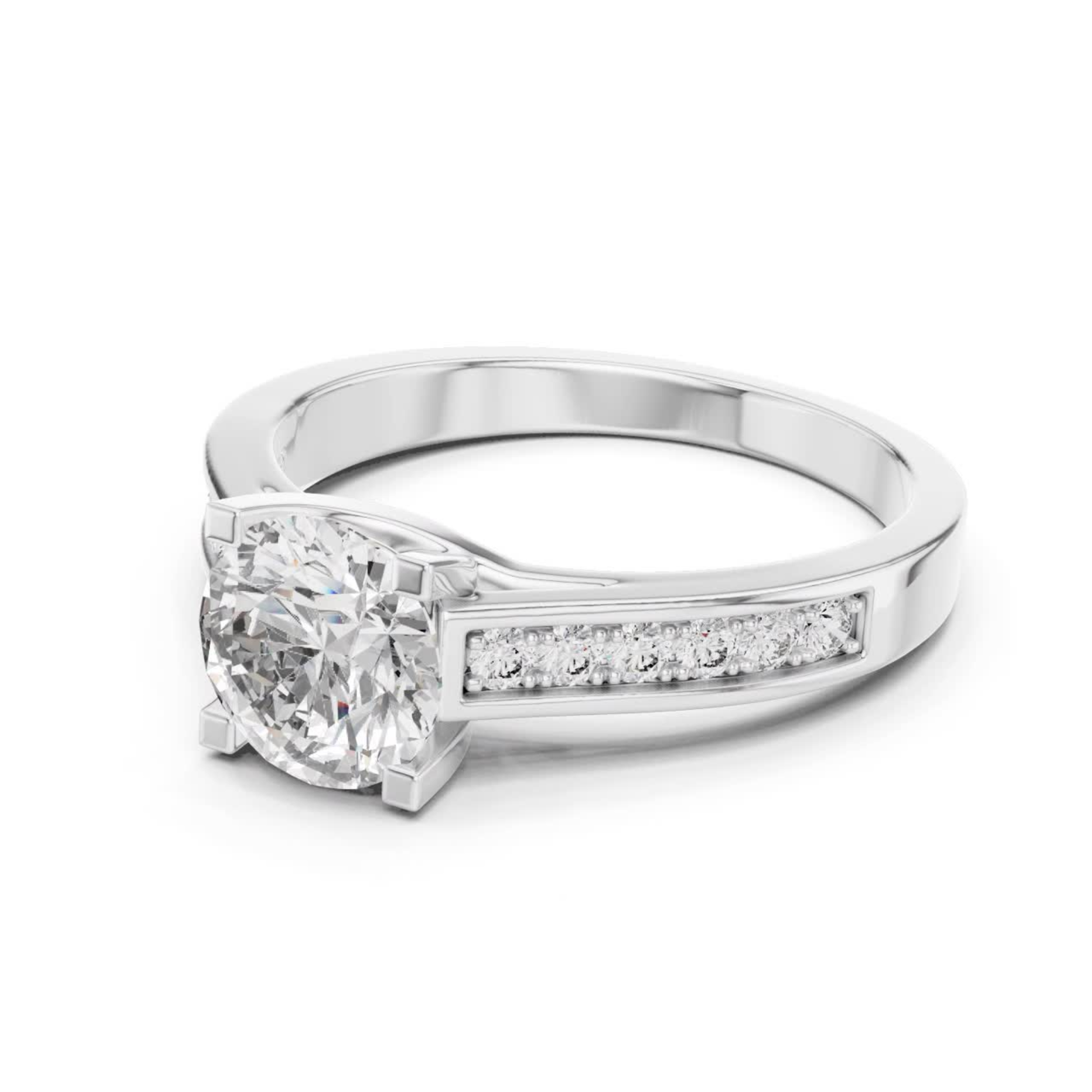White gold round solitaire channel diamond ring angle
Angled channel set diamond ring in white gold
White gold channel band diamond ring design
Round diamond channel set solitaire ring style
White gold solitaire ring with channel diamonds
Polished white gold channel diamond ring design
Minimal channel set solitaire diamond ring style
Round brilliant channel diamond ring white gold
White gold round channel set diamond ring style
Classic channel diamond solitaire ring white gold