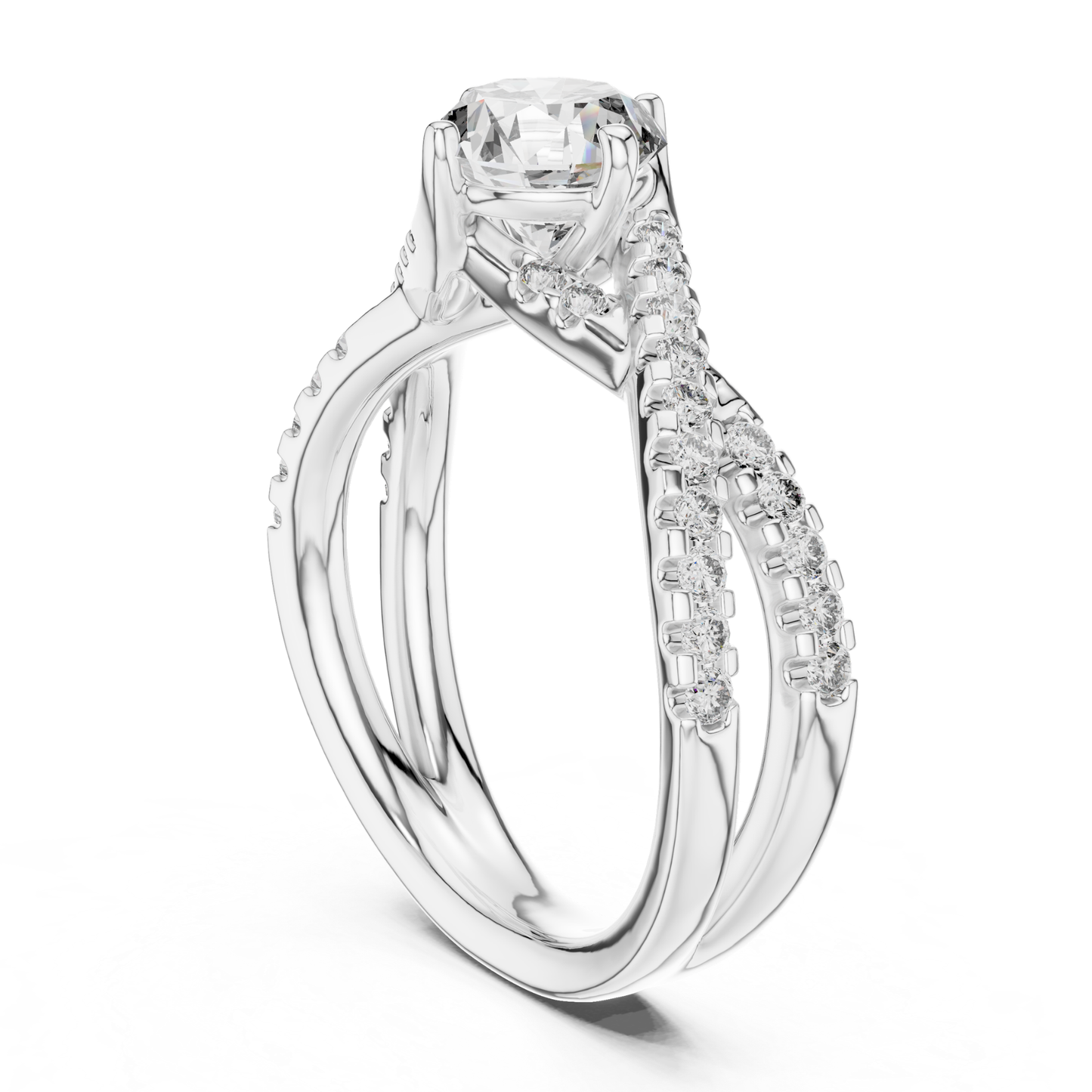 White gold split shank diamond ring side view profile
Side view of white gold diamond engagement ring setting
Round diamond split shank ring side profile view
White gold crossover diamond ring side angle view
Pave diamond engagement ring side angle profile
Side profile white gold solitaire diamond ring setting
Lab diamond split shank ring side view profile
White gold diamond ring gallery side view
Modern split band diamond ring side profile view
White gold engagement ring side profile angle