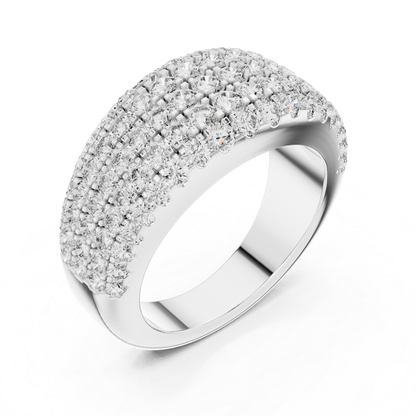 Tilted view white gold wide Pave diamond band ring
White gold multi row diamond ring tilted angle view
White gold statement diamond band with angled perspective
Wide white gold ring with round brilliant diamonds
White gold luxury Pave diamond anniversary band
Angled white gold layered diamond fashion ring
Bold white gold multi diamond statement band
White gold wide diamond ring with tilted profile
Multi row white gold Pave ring angled display
White gold round diamond band tilted side view