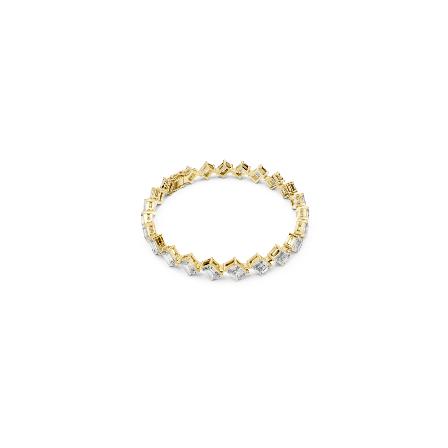 Yellow gold alternating emerald cut diamond tennis bracelet
Modern emerald diamond bracelet with geometric links
Luxury yellow gold step cut diamond bracelet
Elegant alternating diamond tennis bracelet for women
Fine jewelry bracelet with emerald cut diamonds
Premium yellow gold diamond line bracelet design
Designer geometric diamond bracelet in yellow gold
Contemporary emerald cut diamond tennis bracelet
Solid gold bracelet with alternating diamond pattern
Sophisticated emerald diamond bracelet jewelry