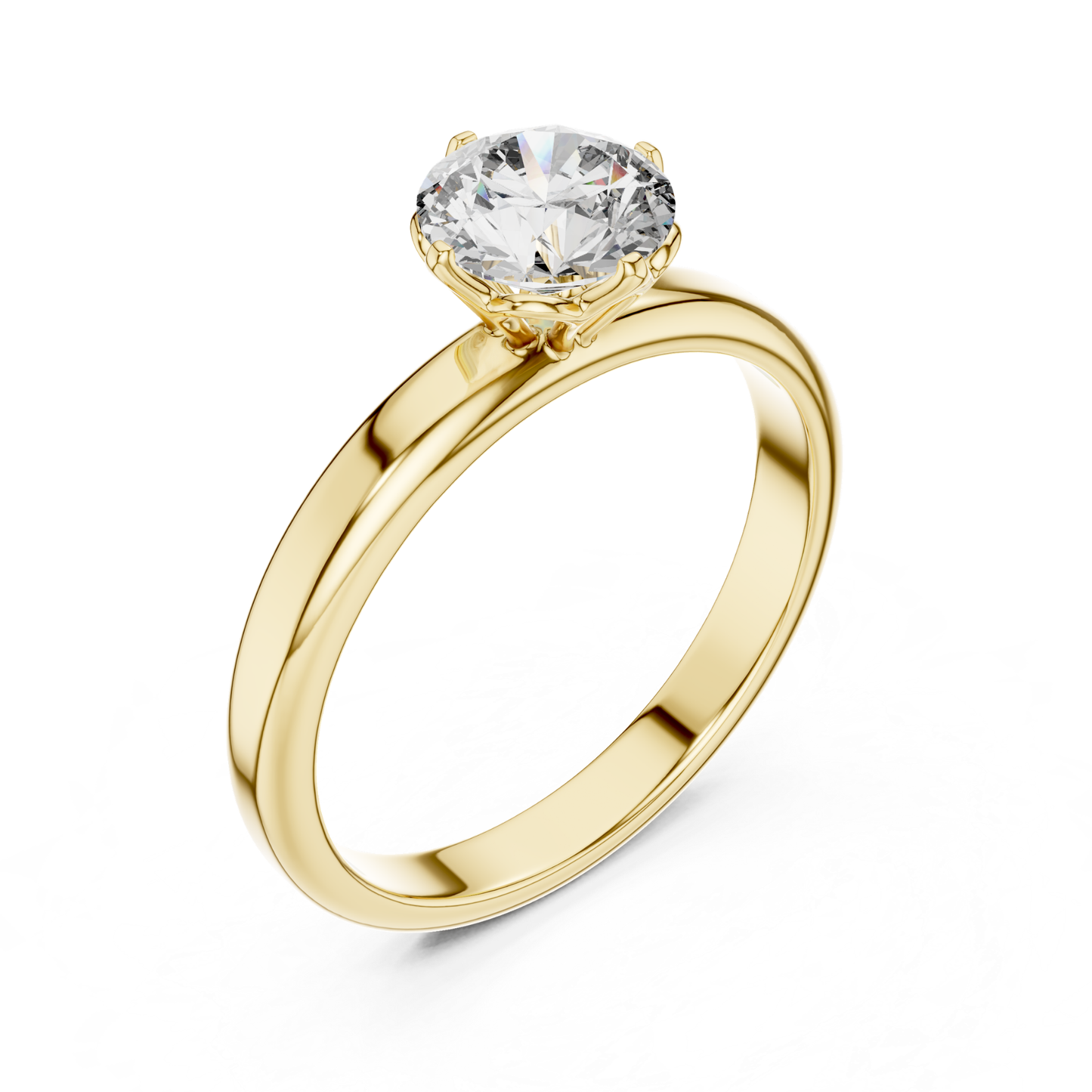 Yellow Gold Classic Round Diamond Six Prong Ring
Yellow Gold Round Diamond Polished Solitaire Ring
Round Brilliant Diamond Ring With Gold Band
Yellow Gold Elegant Diamond Basket Setting Ring
Yellow Gold Raised Round Diamond Fine Ring
Classic Gold Ring With Brilliant Round Diamond
Yellow Gold Smooth Band Solitaire Diamond Ring
Round Diamond Gold Ring With Secure Prong Setting
Yellow Gold Fine Jewelry Round Diamond Ring
Polished Gold Ring Featuring Round Diamond Solitaire