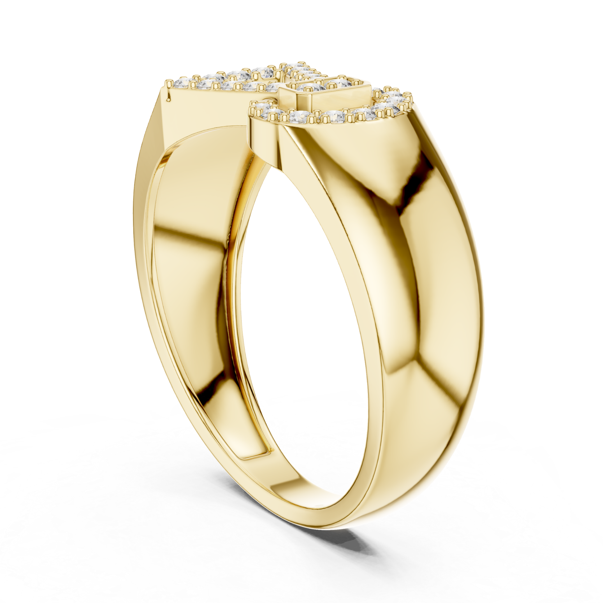 Rear angle yellow gold diamond buckle ring
Back side view diamond buckle gold ring
Yellow gold buckle ring rear perspective
Angled back profile gold buckle ring
Yellow gold statement ring rear view
Rear perspective diamond buckle band ring
Yellow gold buckle ring side profile
Back angle yellow gold diamond ring
Yellow gold geometric buckle ring view
Rear three quarter gold buckle ring