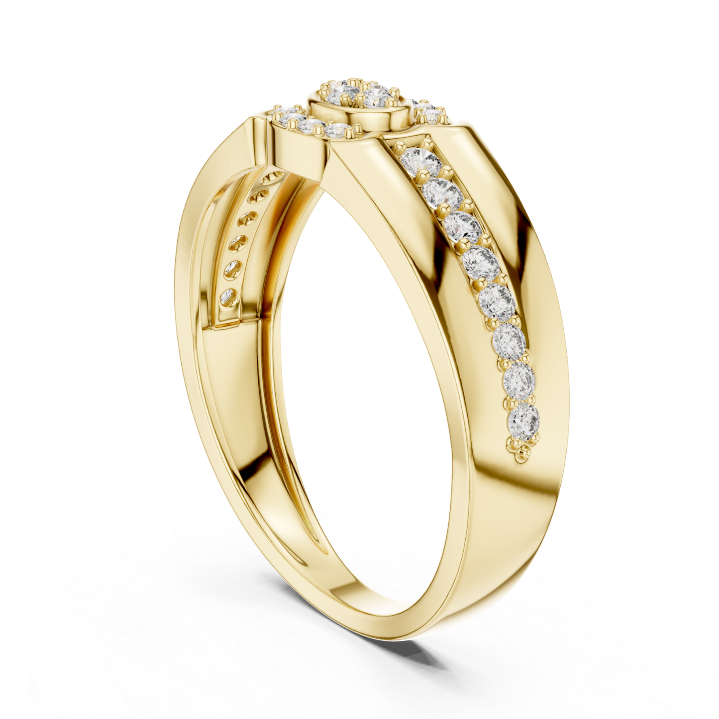 Side angle yellow gold diamond cluster ring
Yellow gold floral diamond ring profile view
Angled side view round diamond gold ring
Yellow gold diamond halo ring perspective
Side profile yellow gold cluster diamond ring
Yellow gold diamond accent ring angled view
Three quarter view diamond gold ring
Yellow gold floral halo ring side angle
Perspective view yellow gold diamond band
Yellow gold round diamond ring profile