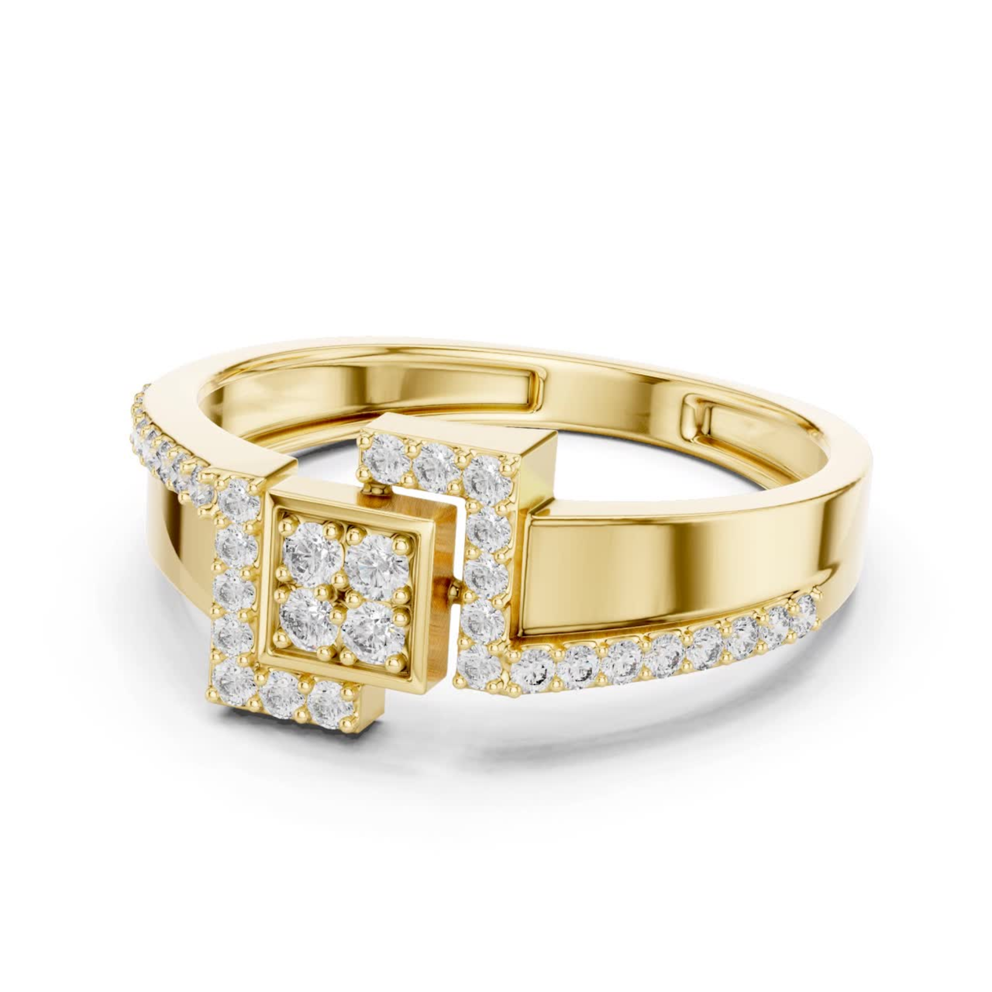 Yellow gold diamond ring side view
Side profile yellow gold diamond ring
Yellow gold geometric diamond band side
Yellow gold pave diamond ring angle view
Modern yellow gold diamond ring side
Yellow gold square diamond ring profile
Yellow gold split style diamond ring
Contemporary yellow gold diamond ring side
Yellow gold layered diamond band view
Yellow gold geometric ring side profile