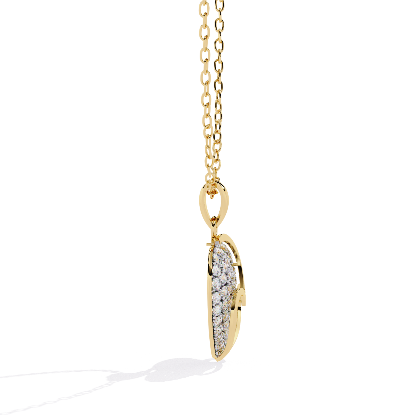 Yellow gold double heart diamond pendant side view
Side view of yellow gold heart diamond pendant
Yellow gold layered heart pendant side profile
Pavé diamond heart pendant side angle
Yellow gold open heart pendant side view
Diamond heart pendant with polished gold edge
Yellow gold heart necklace side detail
Side profile of double heart diamond pendant
Yellow gold diamond pendant side perspective
Elegant heart diamond pendant side view