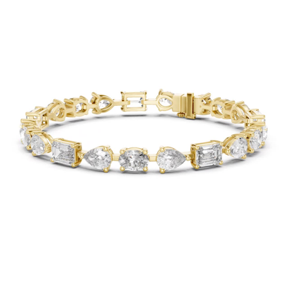 Front view yellow gold emerald oval pear diamond bracelet
Yellow gold mixed shape diamond tennis bracelet
Emerald oval pear diamond bracelet design
Yellow gold bracelet with oval pear diamonds
Multi shape diamond bracelet front profile
Yellow gold bracelet with emerald cut diamonds
Pear oval emerald diamond line bracelet
Front angle mixed cut diamond bracelet
Yellow gold designer diamond tennis bracelet
Emerald oval pear diamond bracelet in yellow gold