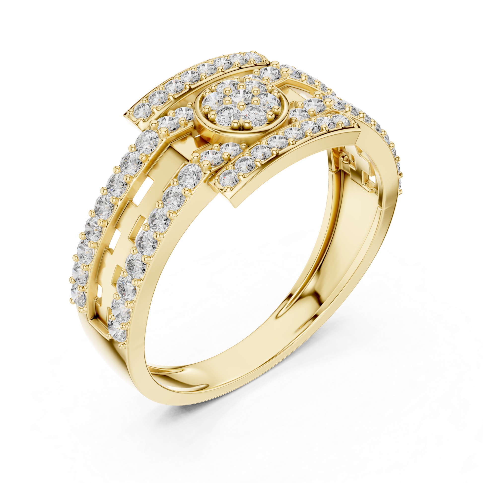 Yellow gold evil eye round diamond ring angled view
Round diamond evil eye yellow gold fashion ring
Yellow gold protective eye diamond ring design
Modern yellow gold evil eye statement ring
Yellow gold geometric ring with round diamonds
Luxury yellow gold evil eye diamond band
Contemporary yellow gold diamond eye motif ring
Yellow gold designer evil eye diamond ring
Round diamond yellow gold symbolic eye ring
Yellow gold openwork evil eye diamond ring