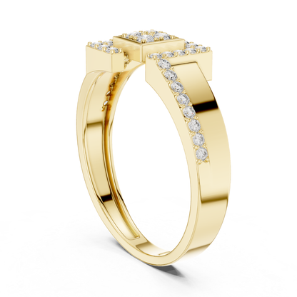 Yellow gold geometric diamond band ring design
Modern yellow gold pave diamond fashion ring
Yellow gold square cluster diamond band style
Contemporary yellow gold geometric statement ring
Yellow gold polished band with side diamonds
Luxury yellow gold geometric diamond ring design
Minimal yellow gold round diamond band ring
Yellow gold abstract cluster diamond ring style
Elegant yellow gold pave diamond band ring
Yellow gold modern geometric diamond ring