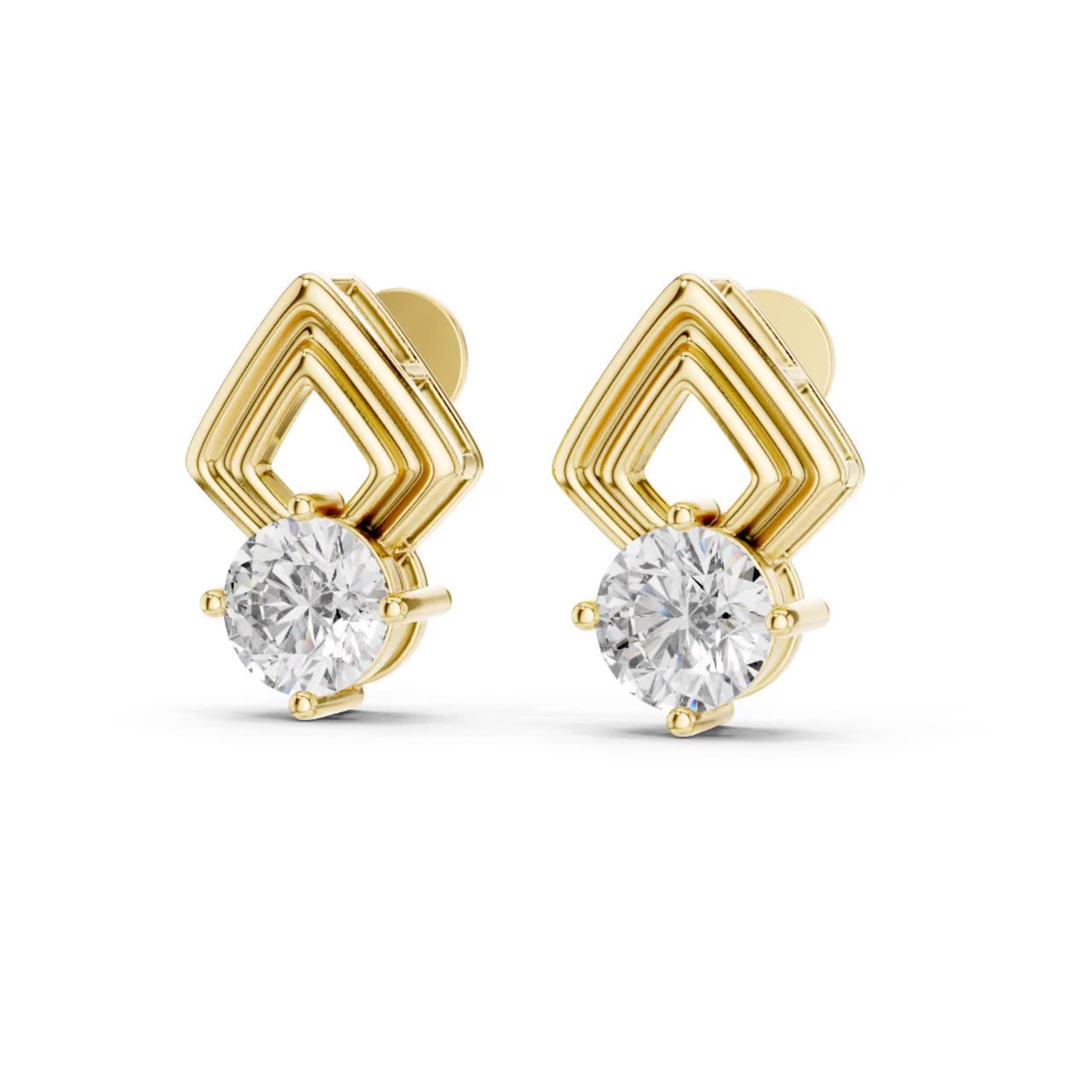 Yellow gold geometric round diamond studs angle view
Round diamond geometric stud earrings angle view
Open triangle diamond studs angle profile
Yellow gold round diamond earrings angle view
Geometric diamond stud earrings profile view
Round diamond open frame studs angle view
Yellow gold designer diamond studs angle view
Geometric shape diamond earrings profile view
Open design round diamond studs angle view
Round diamond geometric earrings angle view