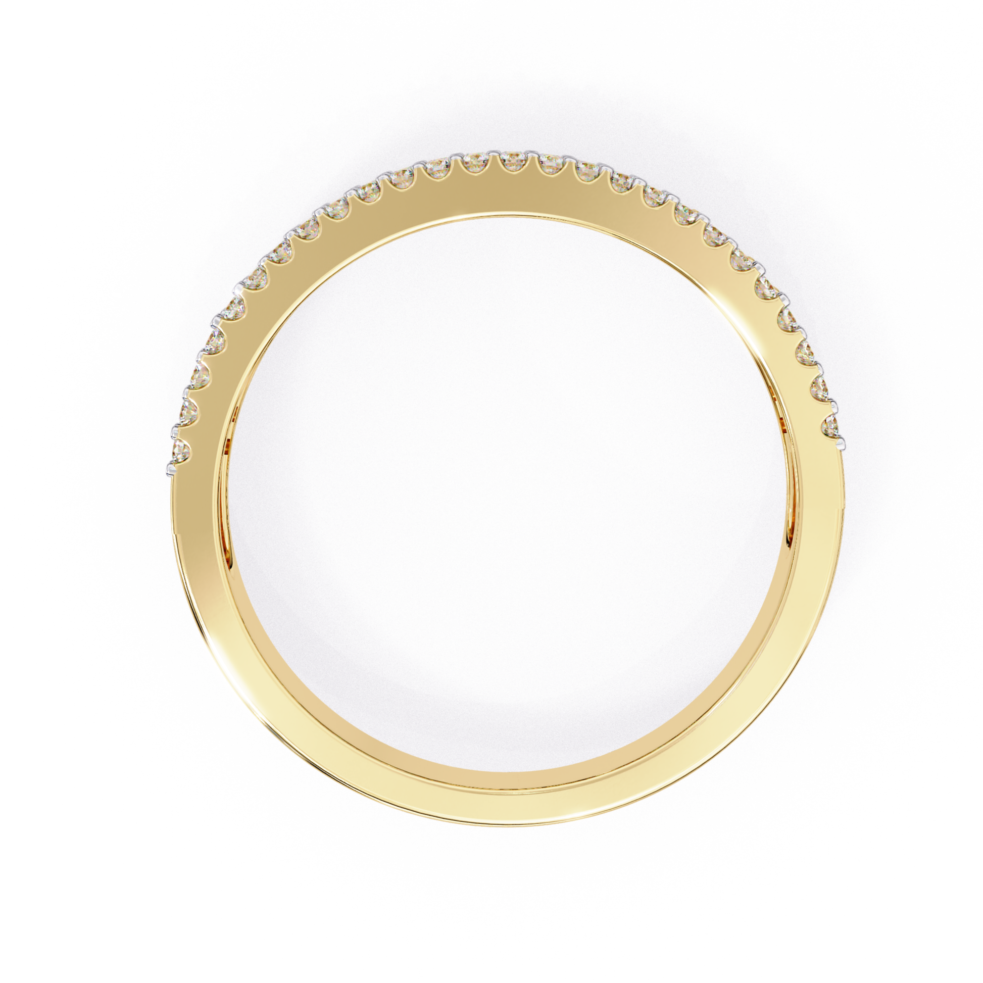Yellow gold micro diamond band top view
Thin yellow gold ring with small diamonds
Top view yellow gold diamond band
Yellow gold slim band diamond detail
Minimal yellow gold diamond ring
Yellow gold fine band with diamond row
Top angle yellow gold micro diamond ring
Yellow gold narrow band diamond setting
Yellow gold ring with tiny diamonds
Simple yellow gold diamond band