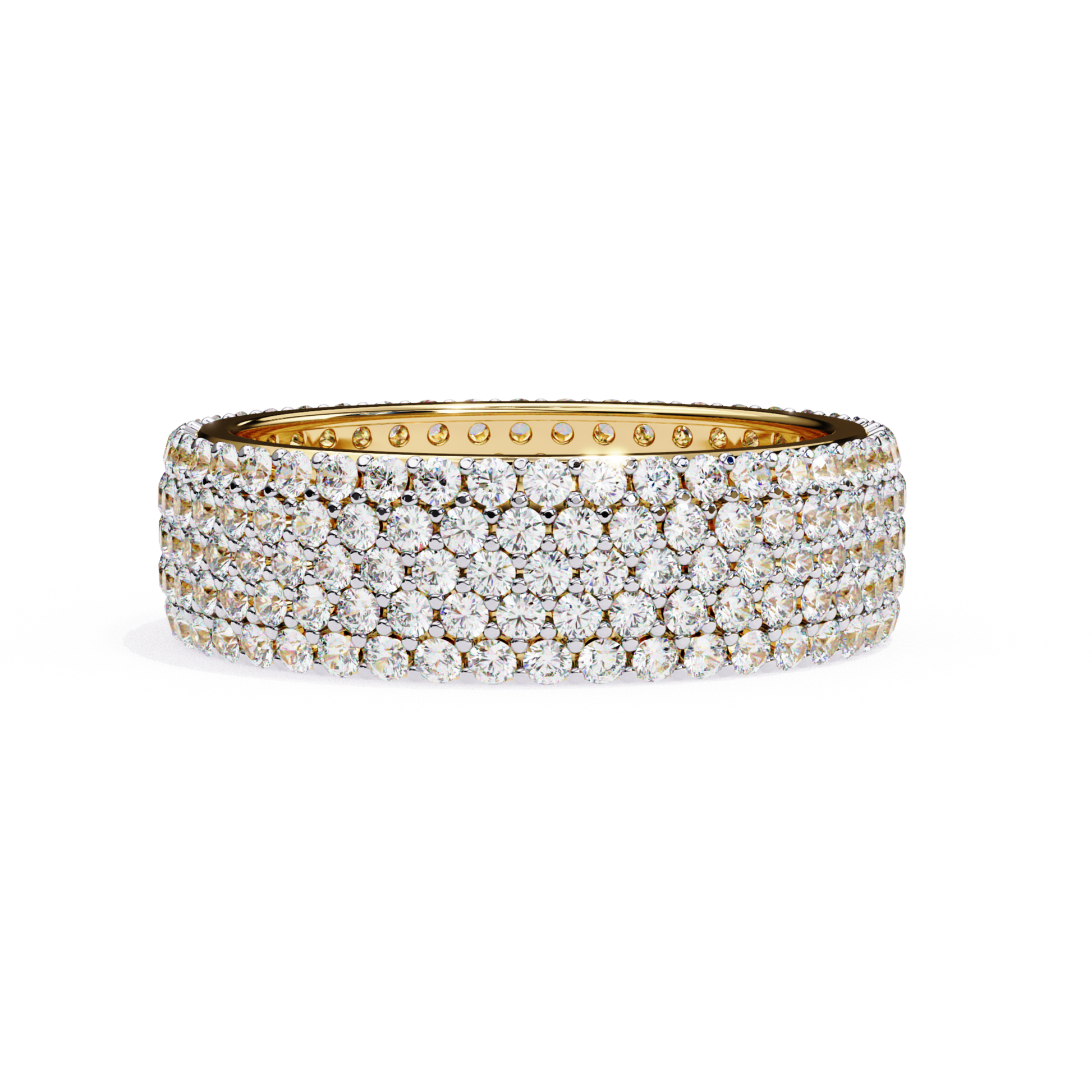 Yellow gold multi row diamond band
Wide yellow gold ring with diamonds
Diamond layered yellow gold band
Yellow gold ring with diamond rows
Wide diamond band yellow gold
Yellow gold full diamond band
Multi row diamond ring yellow gold
Yellow gold diamond band front view
Wide yellow gold diamond ring
Yellow gold diamond band close view