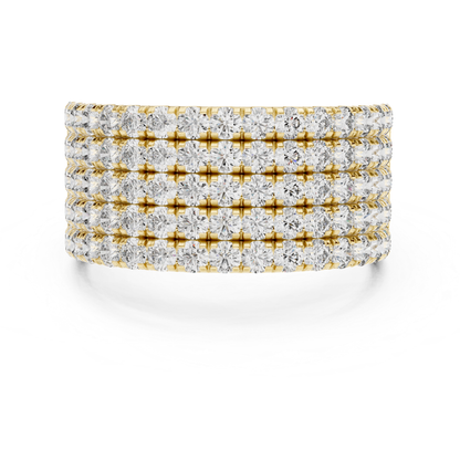 Yellow gold multi row Pave diamond band ring
Wide yellow gold round diamond statement band
Yellow gold luxury diamond anniversary ring for women
Multi layer yellow gold diamond band with round stones
Yellow gold wide Pave diamond fashion ring
Bold yellow gold multi row diamond band design
Yellow gold round brilliant diamond wide ring
Elegant yellow gold layered diamond anniversary band
Yellow gold statement ring with multi row diamonds
Wide yellow gold diamond band with Pave setting