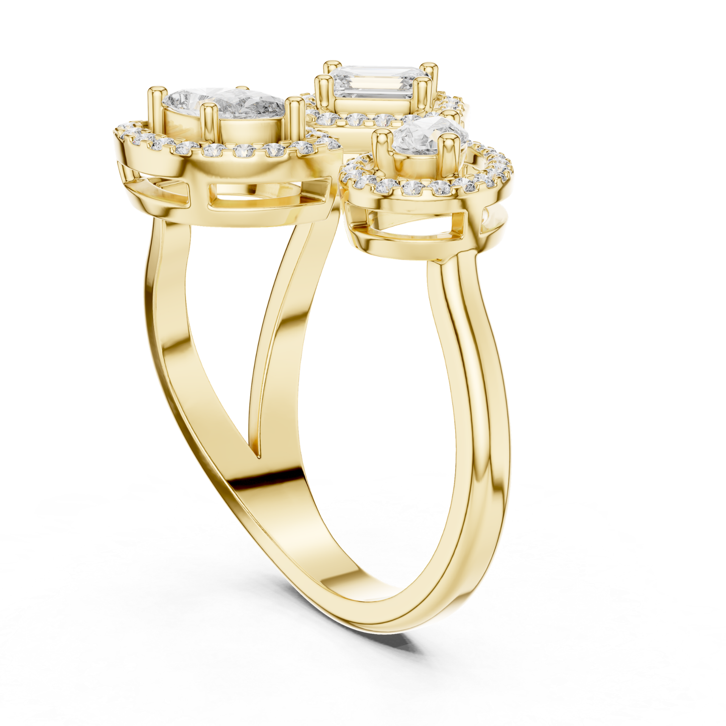 Back View Yellow Gold Multi Shape Diamond Halo Ring
Rear View Yellow Gold Halo Diamond Ring
Yellow Gold Multi Stone Ring Back Profile
Halo Diamond Ring Gallery View In Yellow Gold
Open Gallery Diamond Ring Back View
Split Band Halo Ring Rear View
Emerald And Marquise Halo Ring Back Angle
Yellow Gold Statement Ring Back Profile
Multi Diamond Halo Ring Rear Detail
Designer Halo Ring Back View In Yellow Gold