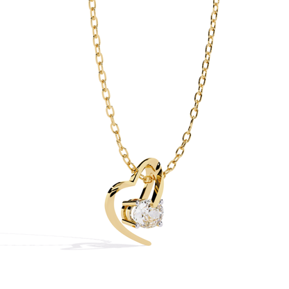Yellow gold open heart oval diamond pendant side angle
Side angle view of oval diamond heart pendant
Yellow gold heart pendant with oval cut diamond
Open heart pendant side profile with oval diamond
Yellow gold oval diamond pendant side view
Elegant heart pendant with oval diamond side angle
Polished yellow gold heart pendant profile
Minimal oval diamond heart pendant side view
Yellow gold solitaire oval diamond pendant profile
Open heart oval diamond necklace side angle