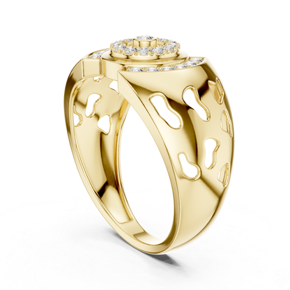 Yellow gold openwork diamond ring back angle view
Round diamond yellow gold wide band ring
Yellow gold designer diamond ring rear profile
Modern yellow gold open gallery diamond ring
Yellow gold luxury round diamond fashion ring
Wide yellow gold diamond statement ring design
Yellow gold bold openwork fashion band ring
Round diamond yellow gold modern band ring
Yellow gold circular diamond designer band ring
Yellow gold open gallery round diamond ring