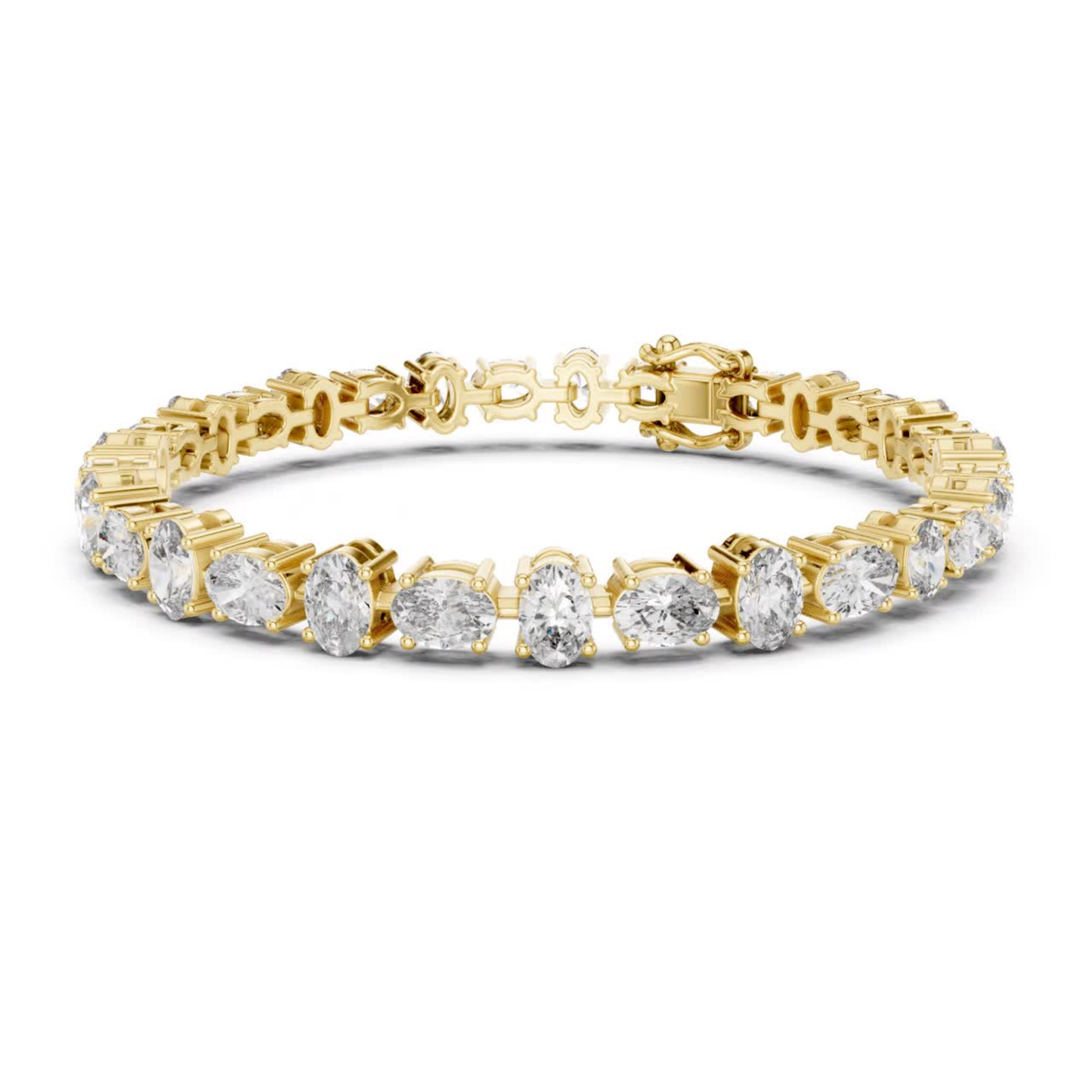 Yellow gold oval cut diamond tennis bracelet luxury jewelry
Classic oval diamond tennis bracelet in yellow gold
Elegant oval cut diamond bracelet for women
Yellow gold bracelet with sparkling oval diamonds
Fine jewelry oval diamond tennis bracelet design
Premium oval diamond bracelet in solid yellow gold
Designer oval cut diamond bracelet with prong setting
Modern yellow gold oval diamond bracelet jewelry
Timeless tennis bracelet featuring oval diamonds
Luxury yellow gold oval diamond bracelet gift