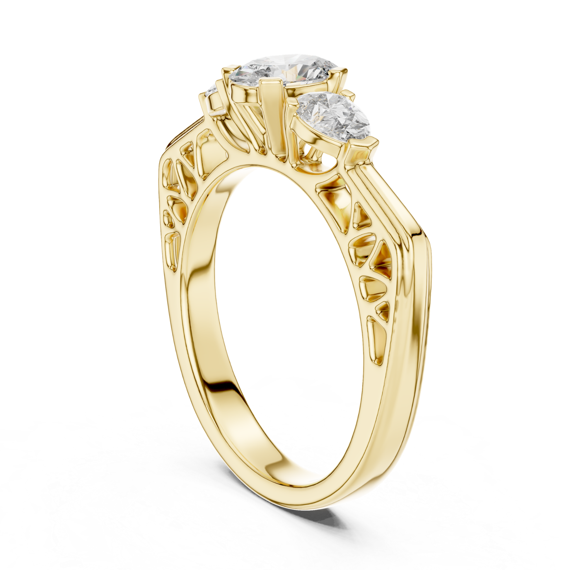 Yellow gold oval cut diamond ring side angle view
Three stone diamond ring yellow gold side angle
Oval center diamond ring yellow gold side view
Yellow gold engagement ring three stone side angle
Pear side diamond ring yellow gold angled side view
Side angle oval cut diamond ring yellow gold
Yellow gold ring with three stone setting side view
Minimal oval cut diamond ring yellow gold side angle
Three stone diamond ring yellow gold elegant side view
Yellow gold oval cut engagement ring side angle