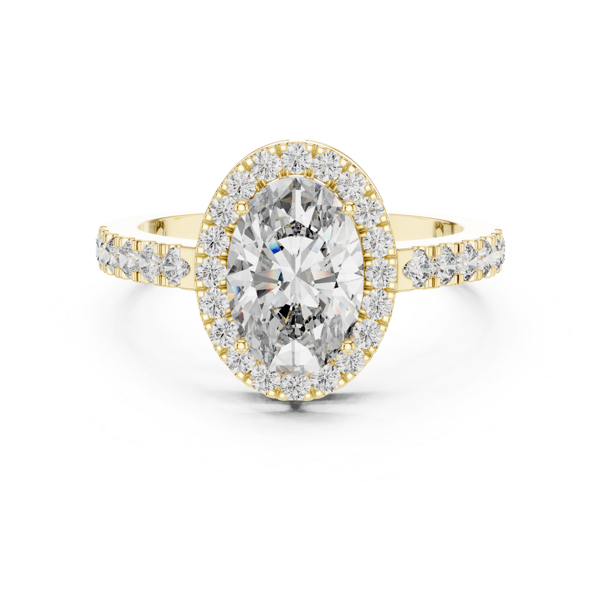 Yellow gold oval halo diamond engagement ring
Oval halo diamond ring in yellow gold
Yellow gold oval cut halo ring
Oval diamond halo ring with accent diamonds
Yellow gold oval diamond ring with split accents
Lab grown oval halo engagement ring
Yellow gold oval center halo ring
Oval diamond ring with diamond shoulders
Yellow gold halo ring with oval center stone
Classic oval halo diamond ring