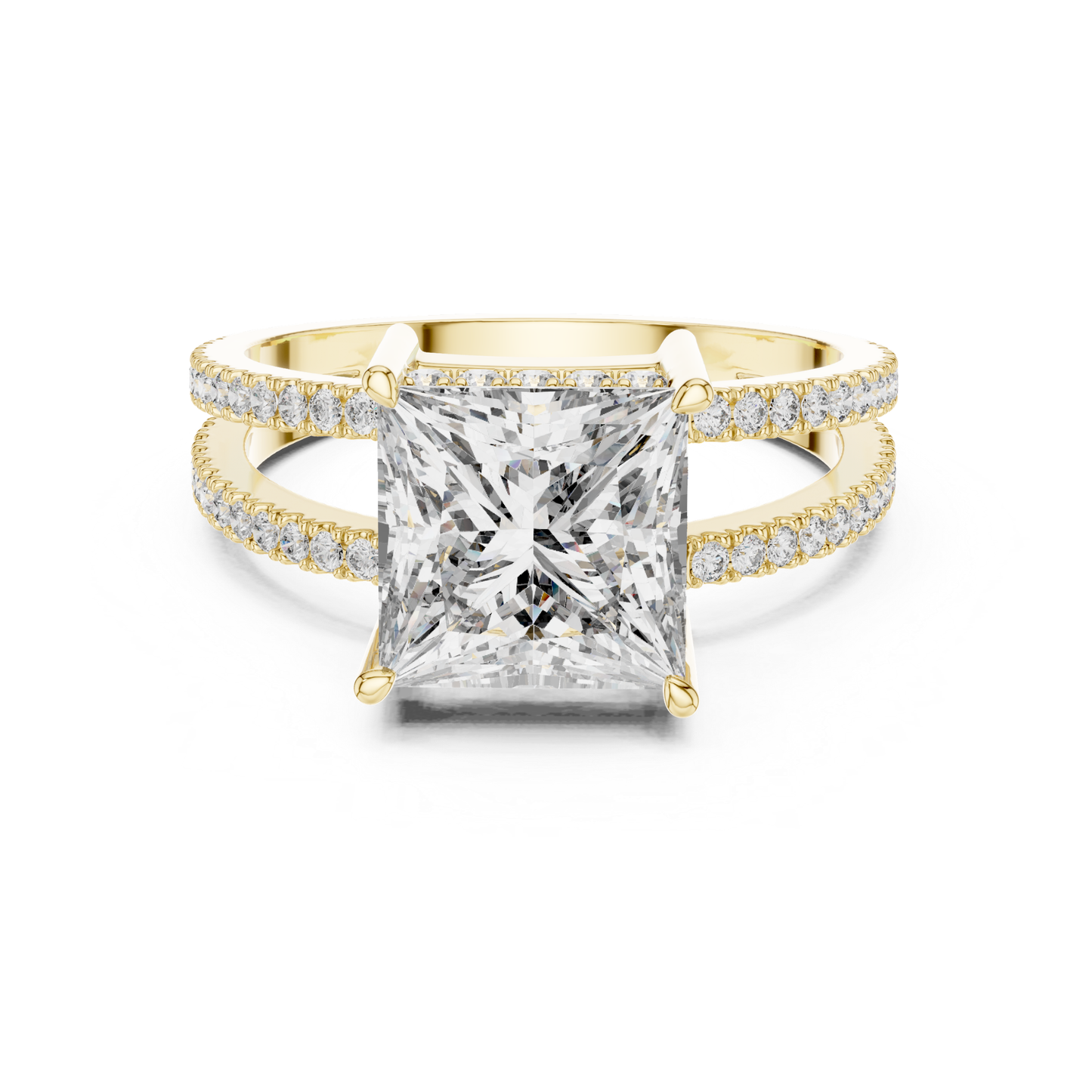 Yellow gold princess cut diamond split shank ring
Large princess diamond ring with double Pave band
Yellow gold engagement ring with princess cut center stone
Split shank diamond ring with square solitaire diamond
Elegant yellow gold ring with pavé diamond band
Princess cut solitaire ring with slim split shank
Fine yellow gold diamond ring with four prong setting
Modern split band ring with princess cut diamond
Yellow gold statement ring with pavé accent diamond
Princess diamond engagement ring 