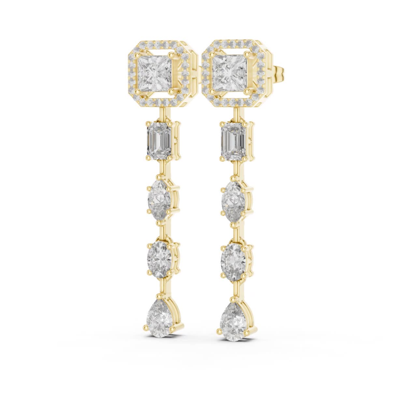 Side view yellow gold diamond drop earrings
Yellow gold linear diamond earrings profile view
Side angle mixed cut diamond dangle earrings
Yellow gold geometric diamond earrings side profile
Princess halo diamond earrings side view
Side profile yellow gold statement earrings
Multi shape diamond drop earrings side angle
Yellow gold diamond earrings with side detailing
Elegant side view diamond dangle earrings
Yellow gold diamond drop earrings profile angle