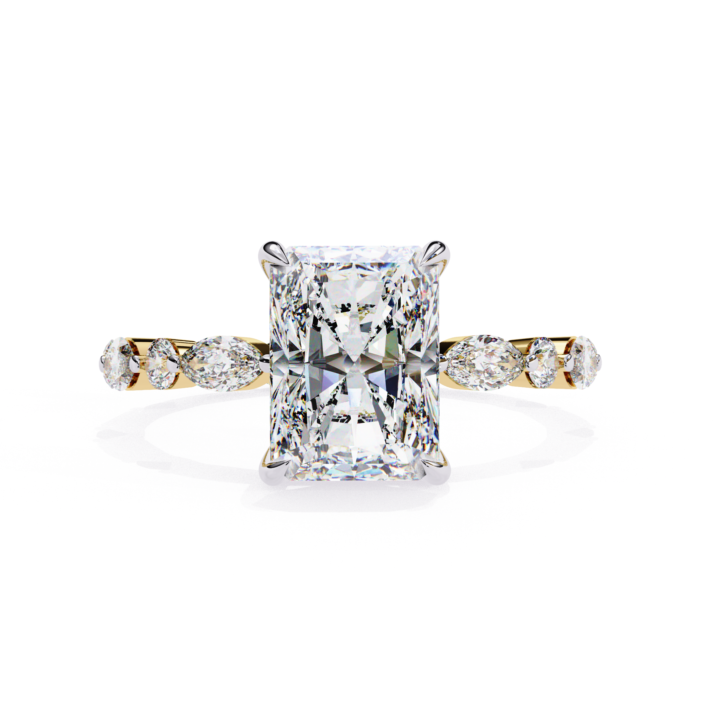 Front View Radiant Cut Diamond Marquise Accent Ring
Yellow Gold Radiant Diamond Ring Front View
Radiant Cut Diamond Ring With Marquise Side Stones
Yellow Gold Solitaire Ring With Marquise Accents
Four Prong Radiant Diamond Ring In Yellow Gold
Front Profile Radiant Cut Diamond Engagement Ring
Yellow Gold Ring With Radiant Center Diamond
Marquise Accent Ring With Radiant Cut Diamond
Contemporary Radiant Diamond Ring Front View
Yellow Gold Diamond Ring With Marquise Details