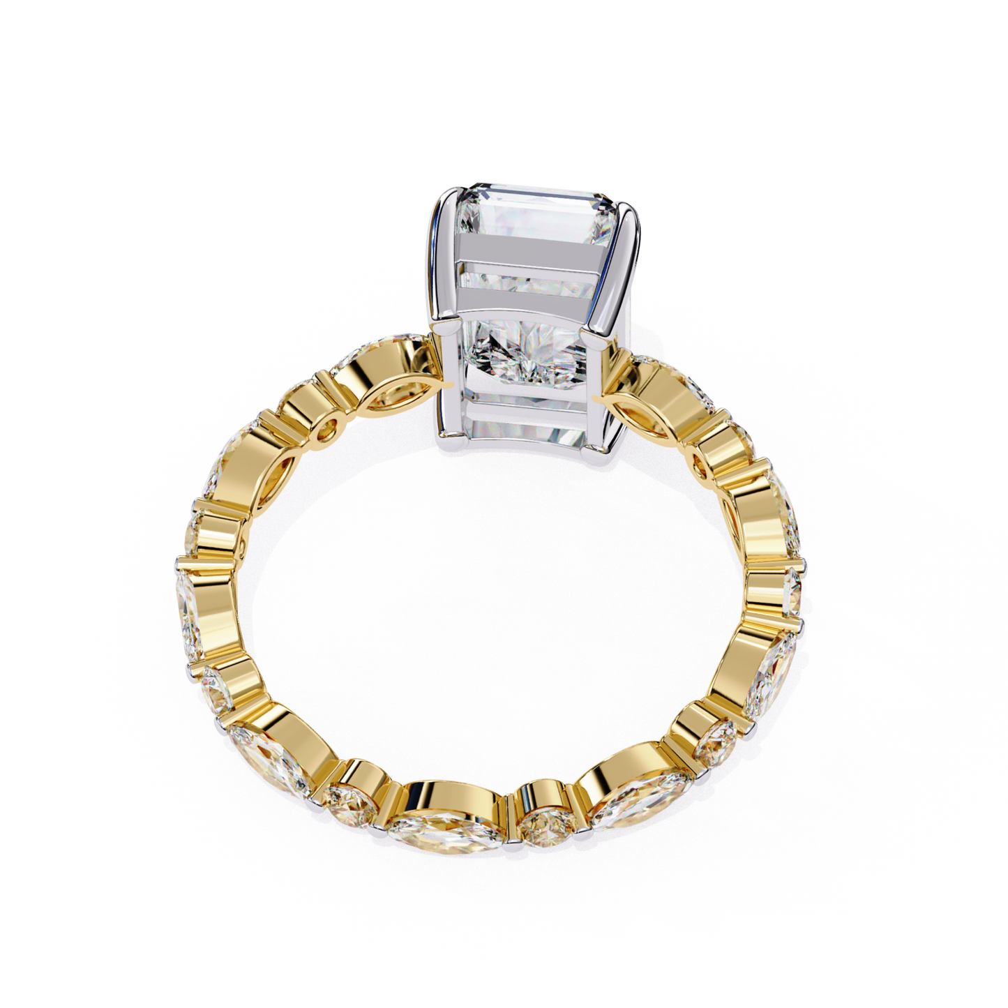 Back View Radiant Cut Diamond Marquise Band Ring
Yellow Gold Ring Back View With Radiant Diamond
Rear View Radiant Cut Diamond Band Ring
Marquise Diamond Band Ring Back Profile View
Yellow Gold Radiant Diamond Ring Rear View
Back View Ring With Marquise Diamond Accents
Radiant Cut Solitaire Ring Rear Perspective
Yellow Gold Diamond Ring Open Gallery Back View
Rear Profile Marquise Band Radiant Diamond Ring
Contemporary Diamond Ring Back View In Yellow Gold