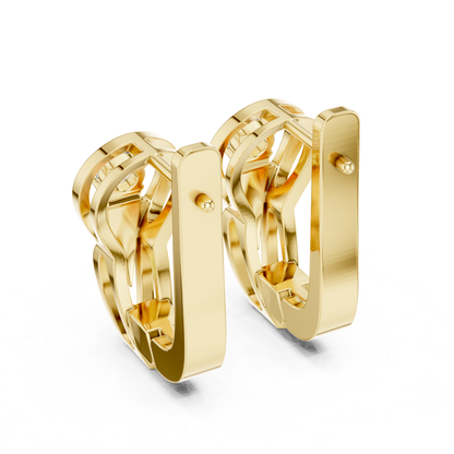 Yellow gold rectangular hoop earrings back view
Back view of yellow gold hoop earrings
Yellow gold huggie earrings rear view
Rectangular hoop earrings back side view
Yellow gold earrings with hinged clasp back view
Rear profile of yellow gold hoop earrings
Yellow gold hoop earrings closure back view
Back angle yellow gold rectangular earrings
Yellow gold huggie hoop earrings reverse view
Rectangular yellow gold earrings back perspective view