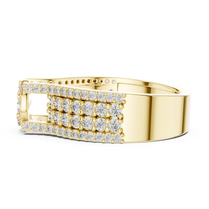 Round diamond cluster ring in yellow gold
Yellow gold diamond cluster ring with wide pave band
Floral diamond ring side profile in yellow gold
Round diamond flower cluster ring profile angle
Yellow gold ring with round diamond cluster profile view
Multi diamond cluster ring with pave detailing profile
Yellow gold floral diamond statement ring side view
Pave diamond band with round cluster center profile view
Classic round diamond cluster ring in yellow gold profile
Yellow gold diamond flower ring 