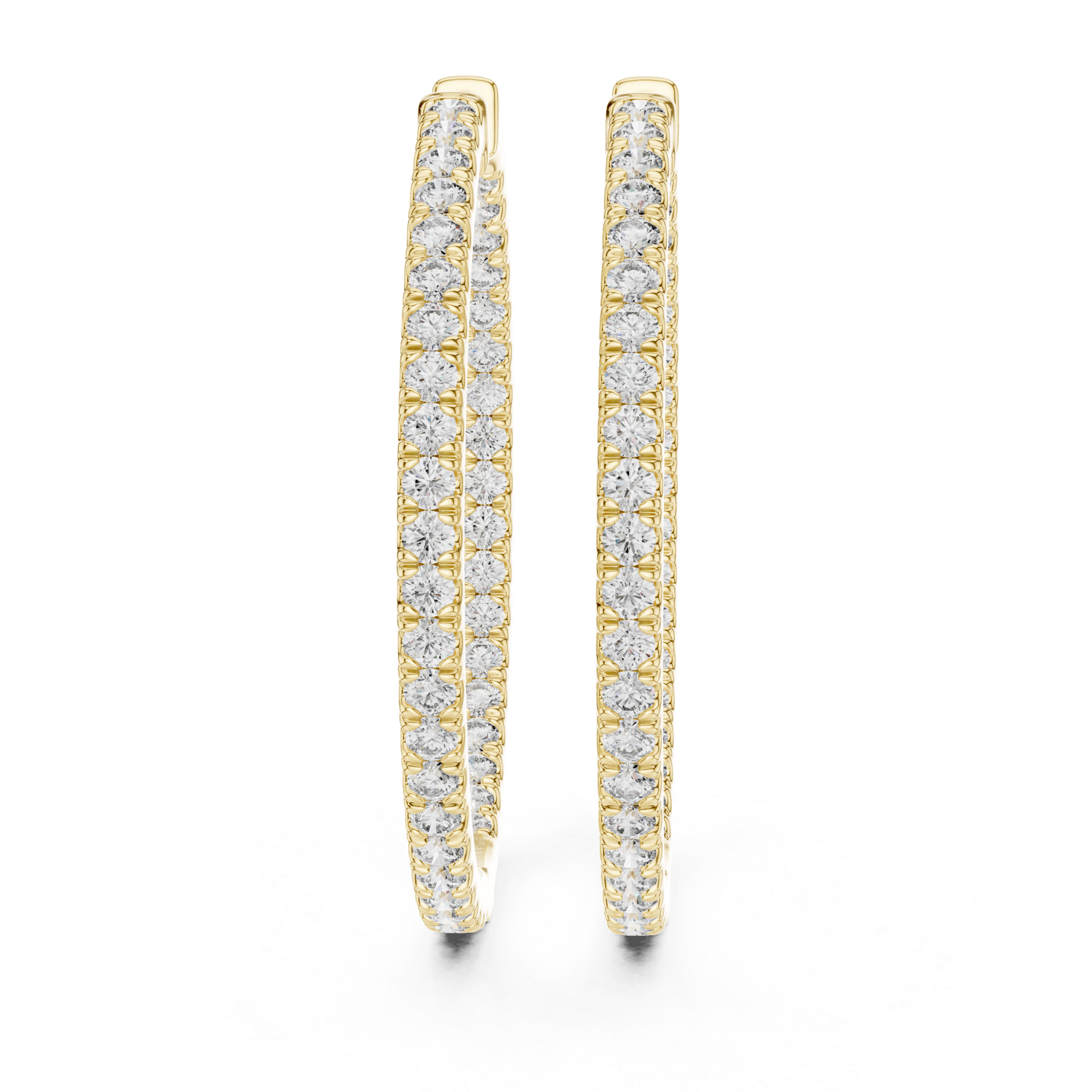 Round diamond yellow gold hoop earrings for women
Yellow gold hoop earrings with round cut diamonds
Front view of round diamond hoop earrings in yellow gold
Slim yellow gold hoops with round diamond design
Elegant round diamond hoop earrings with prong setting
Classic yellow gold hoop earrings with round diamonds
Fine jewelry hoop earrings with round brilliant diamonds
Minimal yellow gold hoops featuring round cut diamonds
Luxury round diamond hoop earrings in yellow gold
Everyday yellow gold hoop earrings 