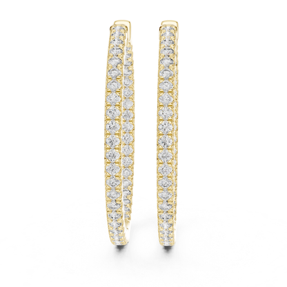 Round diamond yellow gold hoop earrings for women
Yellow gold hoop earrings with round cut diamonds
Front view of round diamond hoop earrings in yellow gold
Slim yellow gold hoops with round diamond design
Elegant round diamond hoop earrings with prong setting
Classic yellow gold hoop earrings with round diamonds
Fine jewelry hoop earrings with round brilliant diamonds
Minimal yellow gold hoops featuring round cut diamonds
Luxury round diamond hoop earrings in yellow gold
Everyday yellow gold hoop earrings 