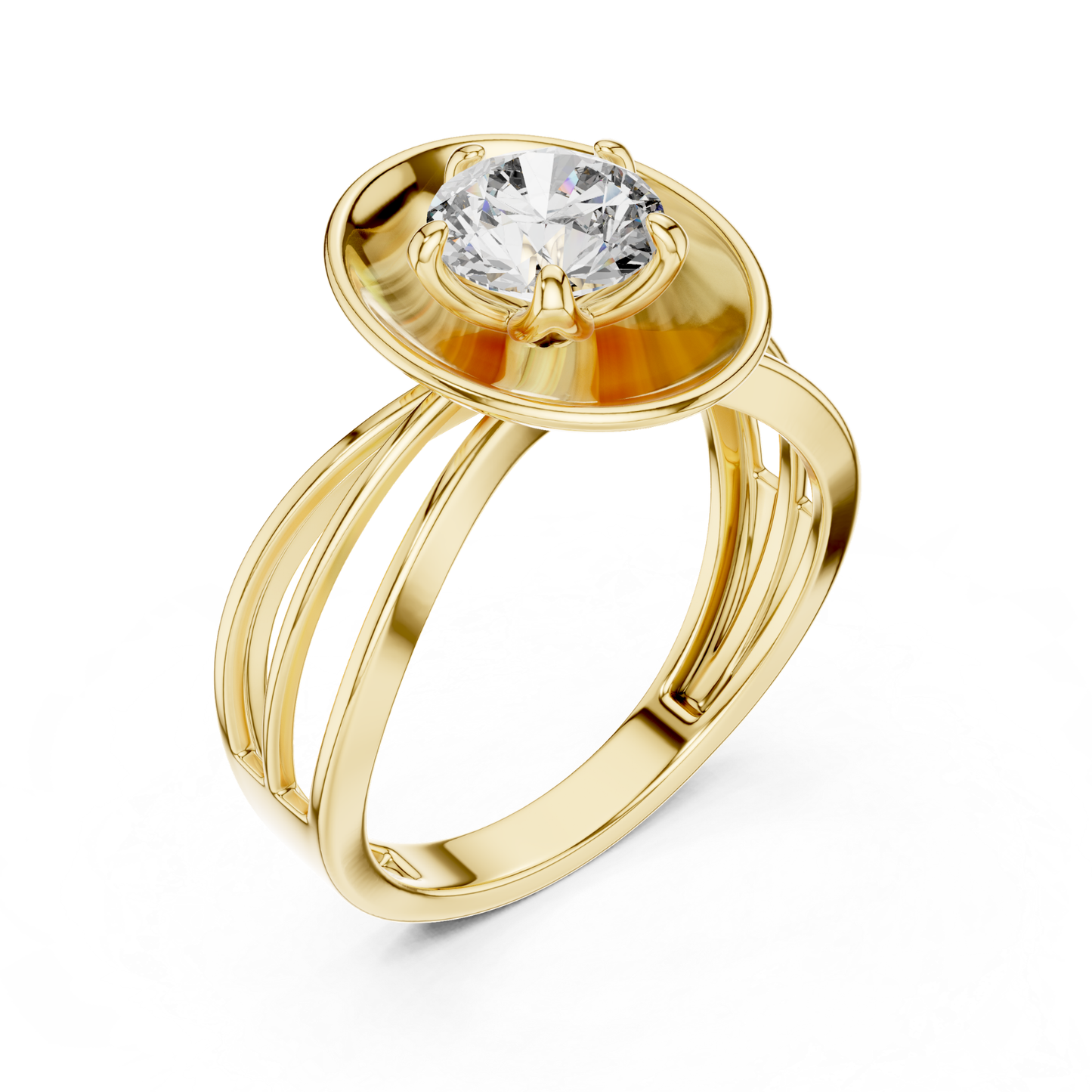 Yellow gold round diamond oval halo ring angled view
Angled yellow gold oval diamond ring with split band
Yellow gold polished oval diamond ring angled design
Round diamond yellow gold oval frame ring angle
Yellow gold split shank round diamond ring design
Yellow gold oval centerpiece diamond ring angled view
Modern yellow gold round diamond oval ring design
Yellow gold solitaire oval halo ring angled profile
Elegant yellow gold oval diamond statement ring
Yellow gold round diamond split band ring angle