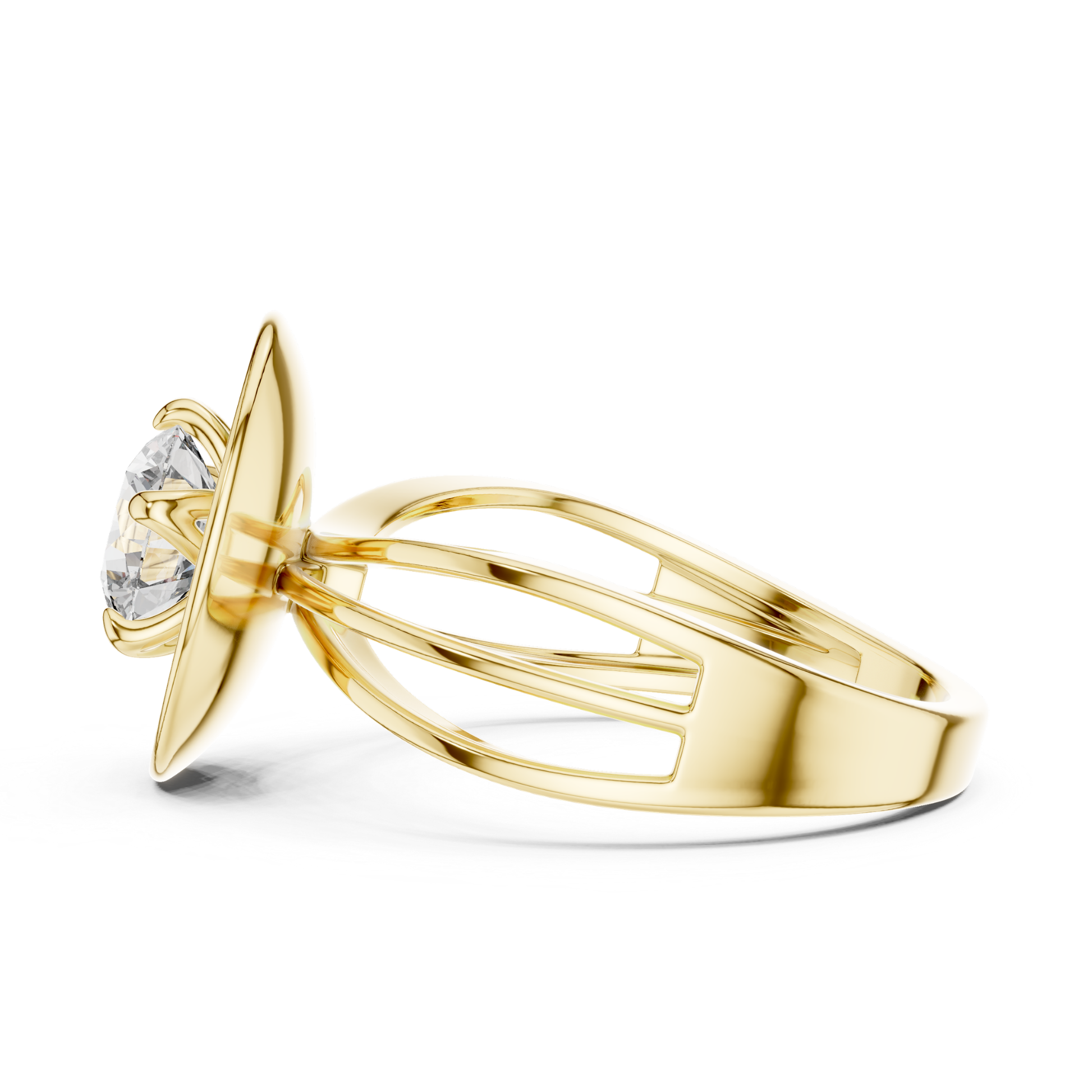 Yellow gold round diamond oval halo ring profile view
Yellow gold side profile oval diamond split band ring
Yellow gold polished oval diamond ring profile design
Round diamond yellow gold oval frame side profile
Yellow gold split shank oval diamond ring profile
Yellow gold oval centerpiece diamond ring side view
Modern yellow gold round diamond profile ring design
Yellow gold solitaire oval halo ring side profile
Elegant yellow gold oval diamond open band profile
Yellow gold round diamond statement ring pro