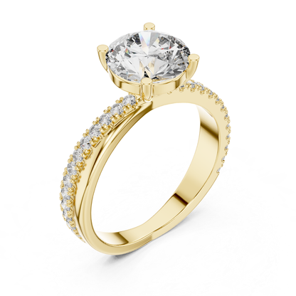 Round diamond ring in yellow gold with split shank pave band
Yellow gold round solitaire ring with split band
Round cut diamond ring in yellow gold with pave diamonds
Yellow gold split shank engagement ring with round diamond
Elegant round diamond ring with split shank band
Four prong round diamond ring in yellow gold
Minimal yellow gold round diamond ring
Yellow gold pave split shank diamond ring
Classic round diamond ring with split band
Yellow gold engagement ring with round center diamond