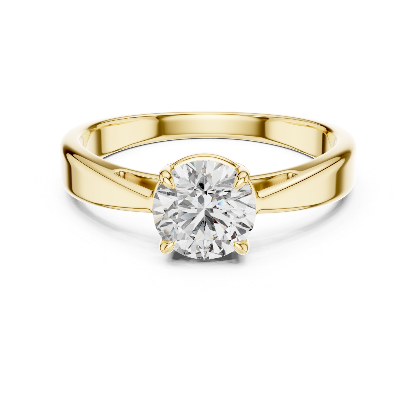 Yellow gold round cut diamond tapered ring
Yellow gold solitaire ring with tapered band
Classic yellow gold round diamond tapered ring
Yellow gold polished tapered diamond ring
Round diamond ring with tapered shank design
Yellow gold elegant round diamond ring style
Yellow gold four prong diamond tapered ring
Minimal yellow gold round diamond ring design
Yellow gold round brilliant diamond ring
Yellow gold engagement ring with tapered band