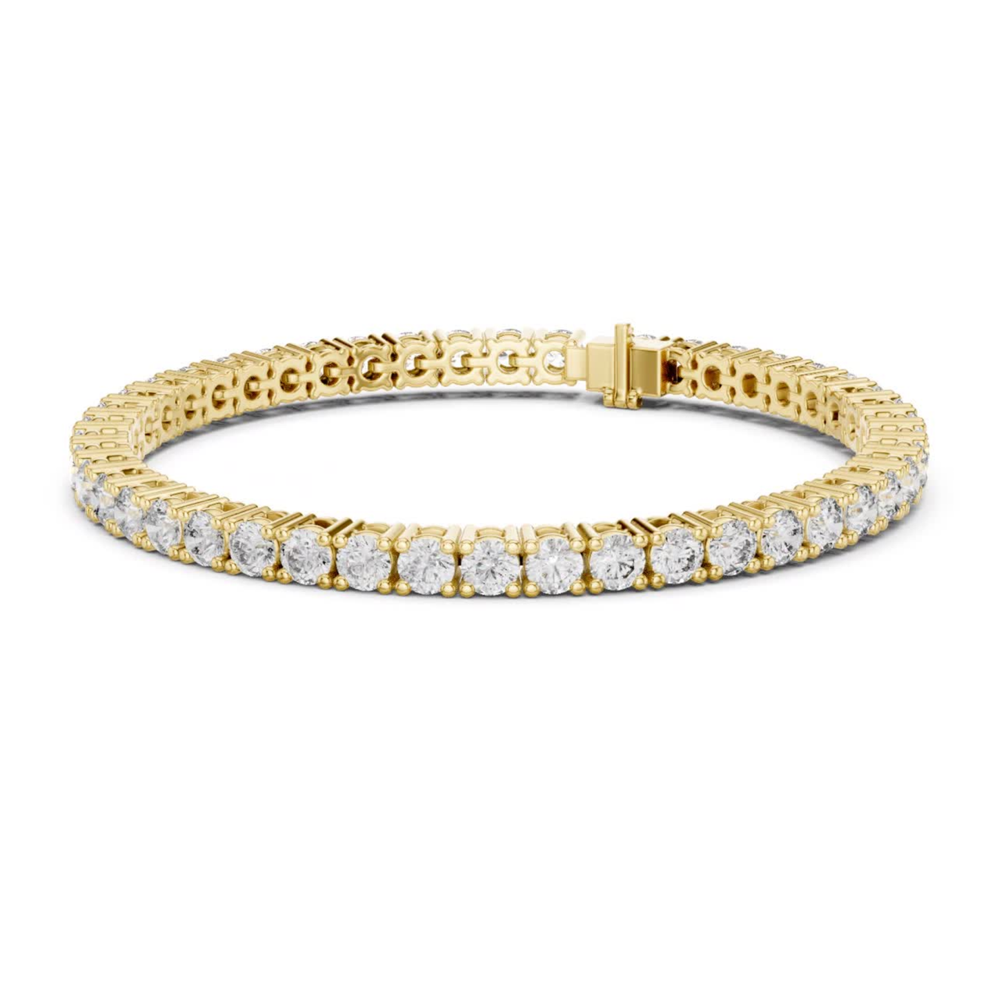 Yellow gold diamond tennis bracelet with elegant style
Classic diamond line bracelet in yellow gold
Fine yellow gold bracelet with brilliant stones
Luxury tennis bracelet with secure clasp design
Minimal diamond bracelet for modern wear
Yellow gold bracelet with continuous diamonds
Delicate tennis bracelet with polished links
Premium yellow gold bracelet with diamond row
Timeless diamond bracelet for daily styling
Classic yellow gold tennis bracelet with prong setting