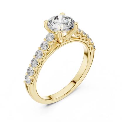 Yellow gold round diamond accent band ring angle view
Yellow gold round diamond band ring angled profile
Round diamond accent band ring in yellow gold
Four prong round diamond accent ring angle view
Yellow gold solitaire diamond accent band design
Round brilliant diamond accent band ring design
Yellow gold round diamond ring angled front view
Round diamond accent gold band ring perspective
Yellow gold diamond accent band ring side angle
Round diamond yellow gold band ring angled view