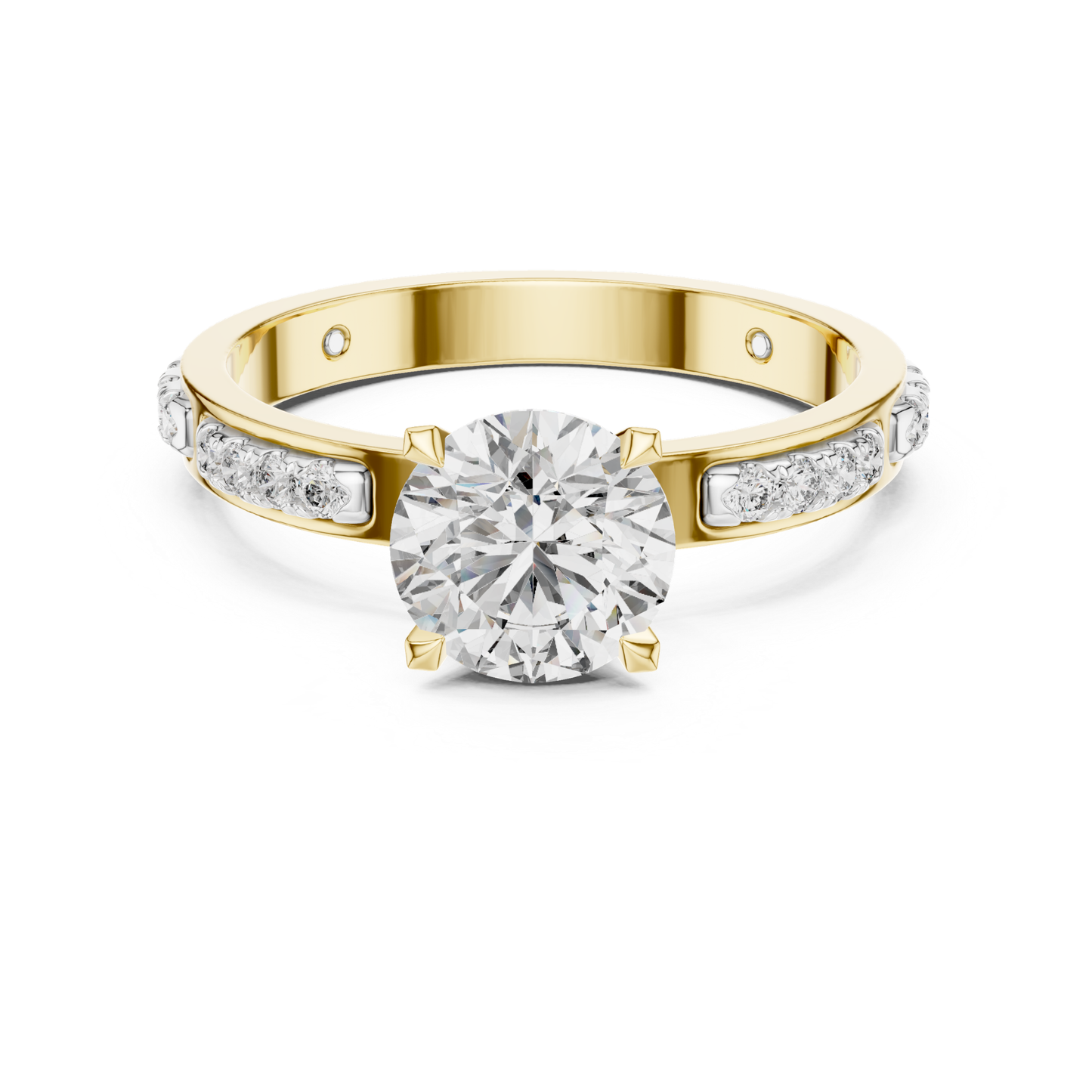 Yellow Gold Round Brilliant Diamond Accent Ring Design
Round Cut Diamond Center Stone Gold Ring Style
Yellow Gold Diamond Ring with Channel Set Accents
Classic Round Diamond Bridal Ring in Yellow Gold
Fine Diamond Statement Ring in Yellow Gold Jewelry
Yellow Gold Diamond Proposal Ring with Accent Stones
Round Brilliant Diamond Fashion Ring in Gold Setting
Elegant Diamond Band Ring in Yellow Gold Design
Premium Round Diamond Jewelry Ring in Gold Metal
Yellow Gold Sparkling Diamond Ring with Accent Details