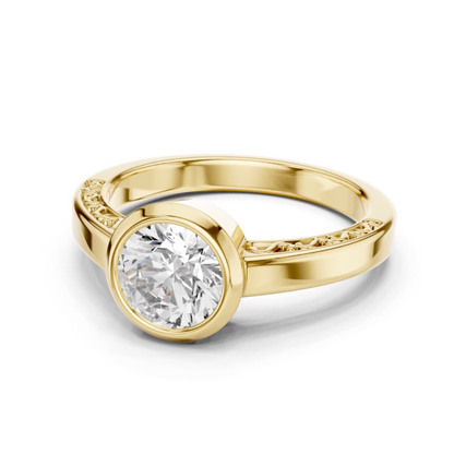 Yellow gold round diamond bezel solitaire ring angle view
Yellow gold round diamond bezel ring angled front view
Round diamond bezel solitaire ring in yellow gold
Polished yellow gold bezel diamond ring design view
Round brilliant bezel set diamond gold ring design
Yellow gold round bezel solitaire diamond ring view
Angled view round diamond bezel setting gold ring
Yellow gold bezel set round diamond ring profile
Minimal round diamond bezel gold ring angle view
Yellow gold round bezel diamond ring 