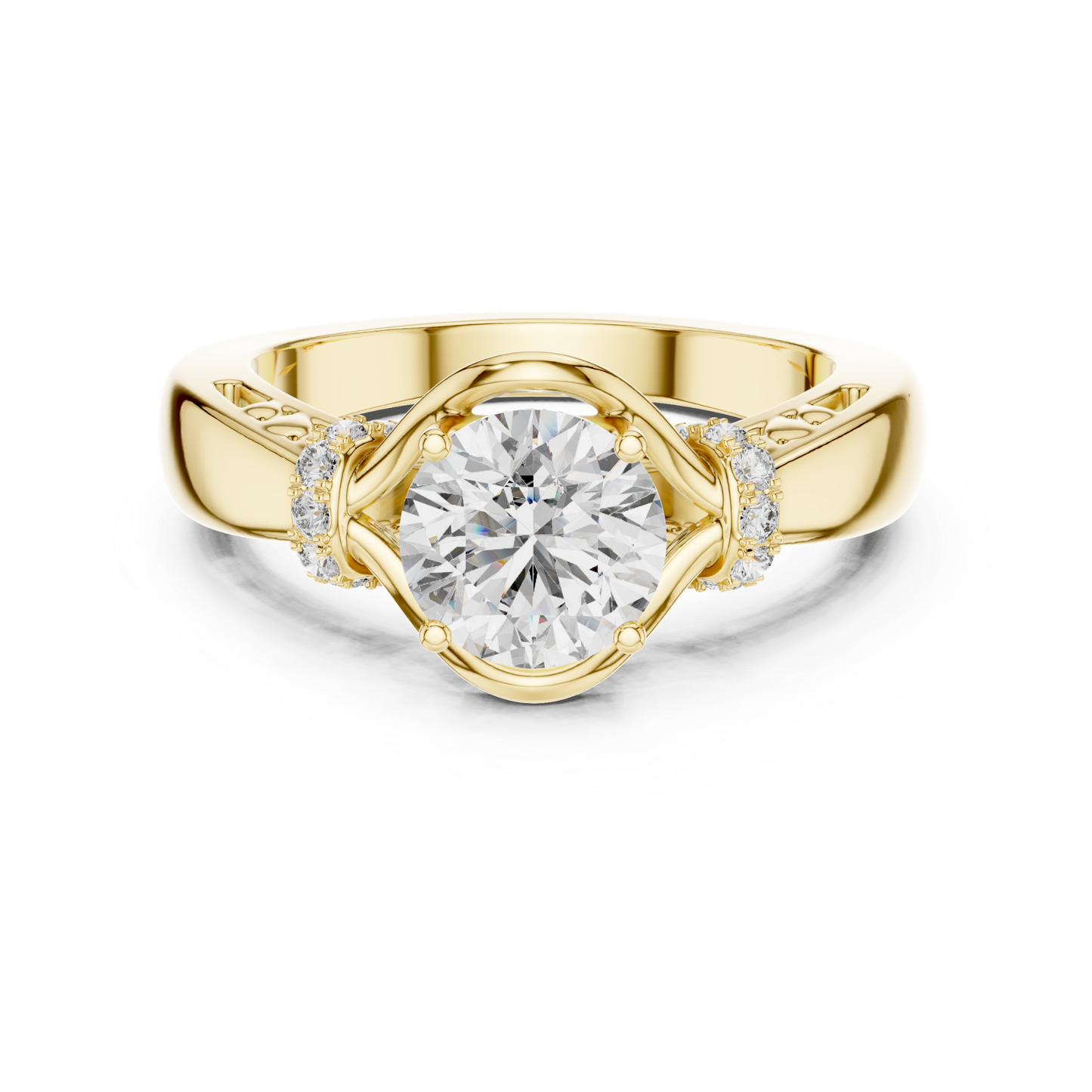 Yellow gold round diamond bypass halo ring design
Yellow gold round diamond halo ring front view
Round diamond bypass halo ring in yellow gold
Split bypass round diamond halo ring design
Yellow gold round diamond halo accent ring
Round brilliant bypass halo diamond gold ring
Yellow gold round diamond ring front profile
Round diamond halo bypass gold band design
Yellow gold diamond bypass halo ring style
Round diamond yellow gold halo ring design