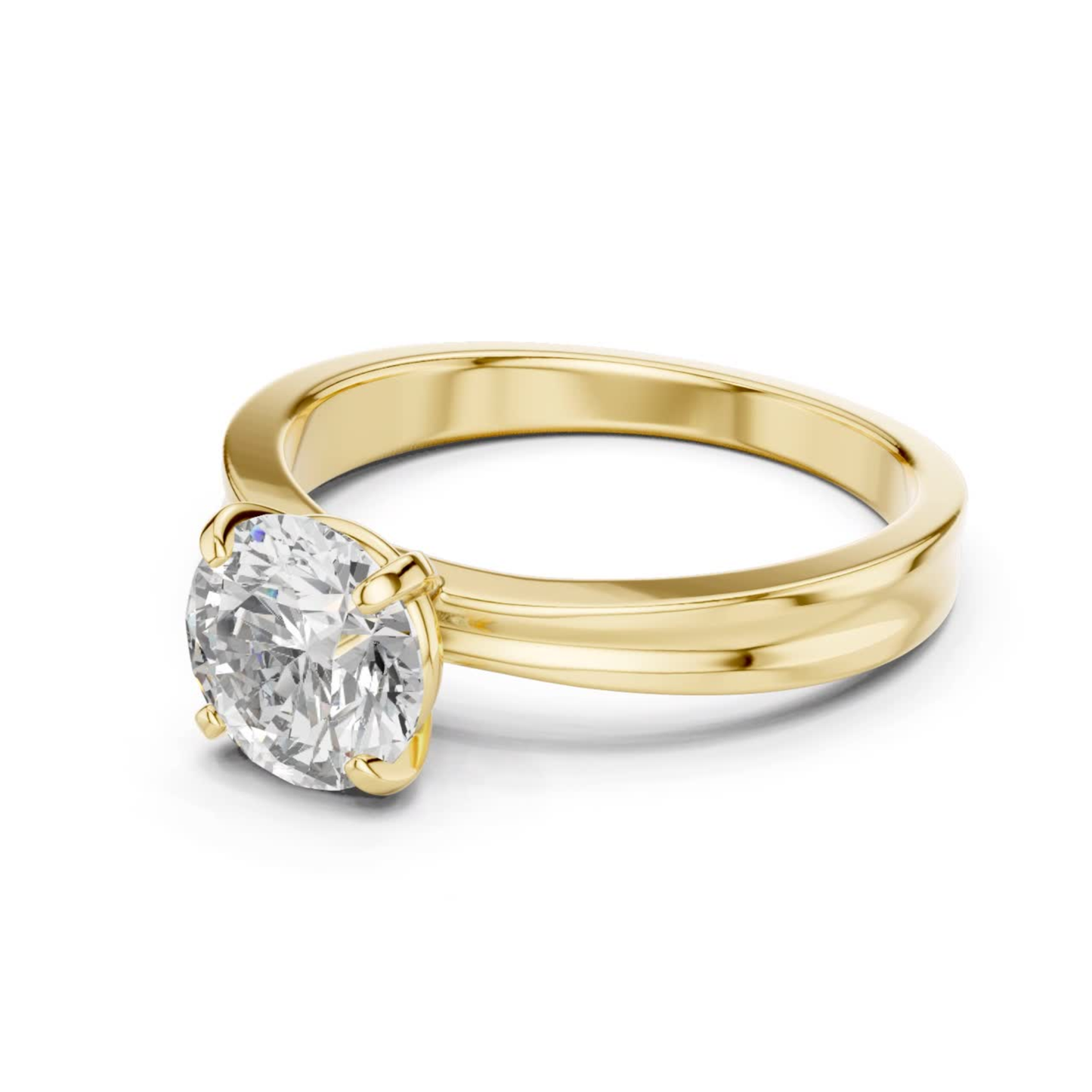 Yellow gold round diamond ring from angle view
Yellow gold classic solitaire diamond ring angle
Yellow gold round cut diamond ring profile angle
Angled yellow gold round diamond engagement ring
Yellow gold polished round diamond ring side angle
Round diamond yellow gold solitaire ring perspective
Yellow gold elegant round diamond ring close angle
Yellow gold four prong round diamond ring angle
Yellow gold minimal round diamond ring angled view
Yellow gold round diamond bridal ring angle