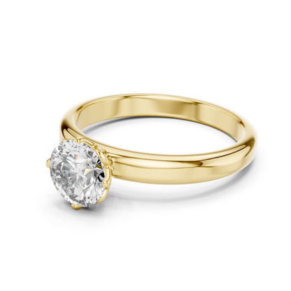 Yellow Gold Round Diamond Cathedral Style Ring
Yellow Gold Round Diamond Elevated Setting Ring
Round Brilliant Diamond Ring With Tapered Gold Band
Yellow Gold Round Diamond Sleek Shank Ring
Yellow Gold Polished Diamond Ring Side Perspective
Round Diamond Basket Setting Gold Ring Design
Yellow Gold Fine Diamond Ring With Slim Band
Classic Round Diamond Raised Setting Gold Ring
Yellow Gold Round Diamond Modern Bridal Ring
Elegant Gold Ring Featuring Brilliant Round Diamond
