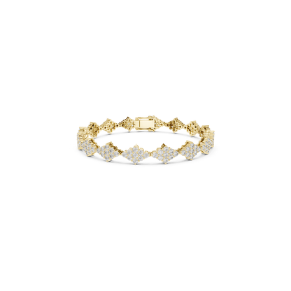 Yellow gold round diamond cluster tennis bracelet
Round diamond floral cluster bracelet in yellow gold
Yellow gold bracelet with round diamond clusters
Round cut diamond tennis bracelet yellow gold design
Yellow gold round diamond link bracelet front view
Cluster set round diamond bracelet in yellow gold
Yellow gold diamond bracelet with floral motifs
Round diamond cluster link bracelet with clasp
Yellow gold tennis bracelet featuring round diamonds
Elegant round diamond cluster bracelet yellow gold finish