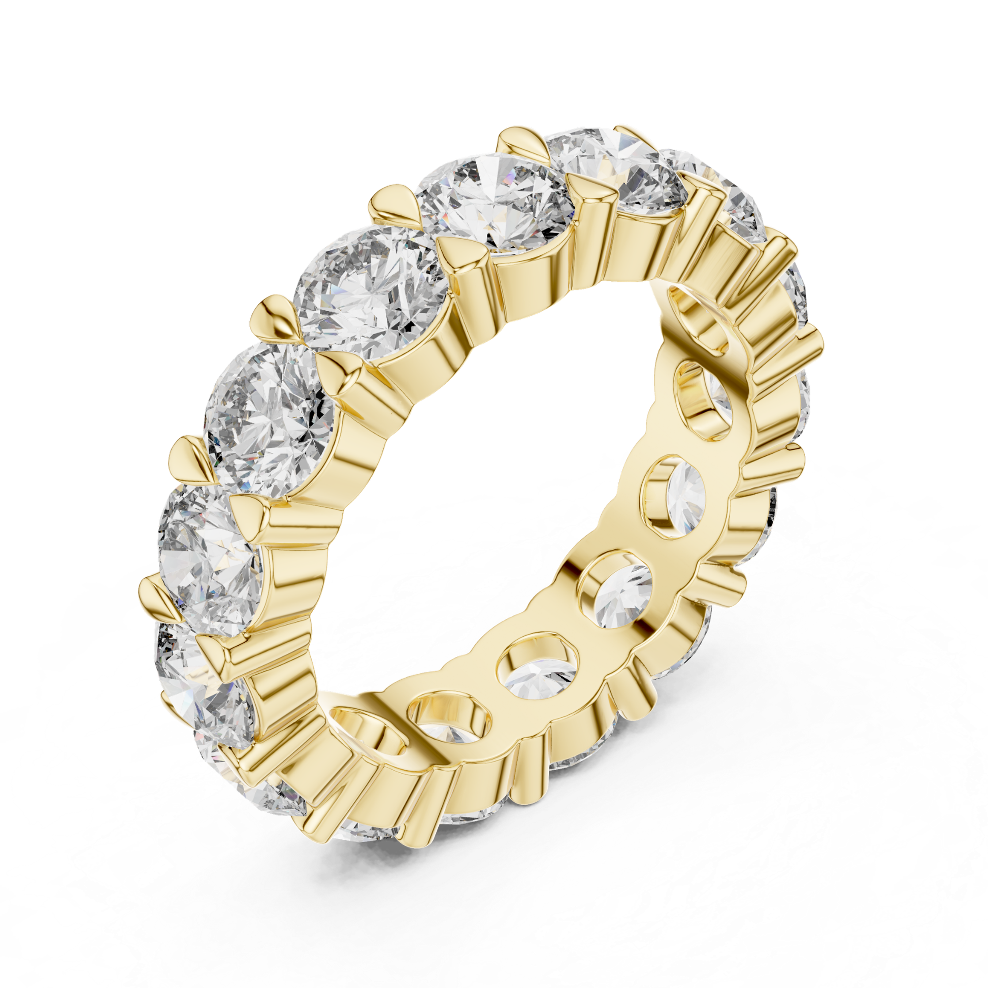 Yellow Gold Round Diamond Eternity Ring Side Angle
Round Brilliant Diamond Band Yellow Gold Angle
Yellow Gold Diamond Wedding Ring Profile
Round Cut Diamond Eternity Band Yellow Gold
Yellow Gold Anniversary Diamond Ring Angle
Luxury Round Diamond Band Yellow Gold
Yellow Gold Shared Prong Diamond Ring
Round Diamond Bridal Band Yellow Gold
Yellow Gold Continuous Diamond Eternity Ring
Classic Round Diamond Ring Yellow Gold