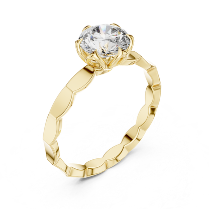 Yellow gold round diamond flower ring angled side view
Round diamond flower ring in yellow gold angled side
Yellow gold floral round diamond ring angled side view
Round brilliant diamond flower ring angled side view
Yellow gold round flower diamond ring angled side
Elegant yellow gold round diamond flower ring
Floral round diamond ring in yellow gold angled
Yellow gold flower style round diamond ring
Classic yellow gold round diamond flower ring
Yellow gold round flower inspired diamond ring