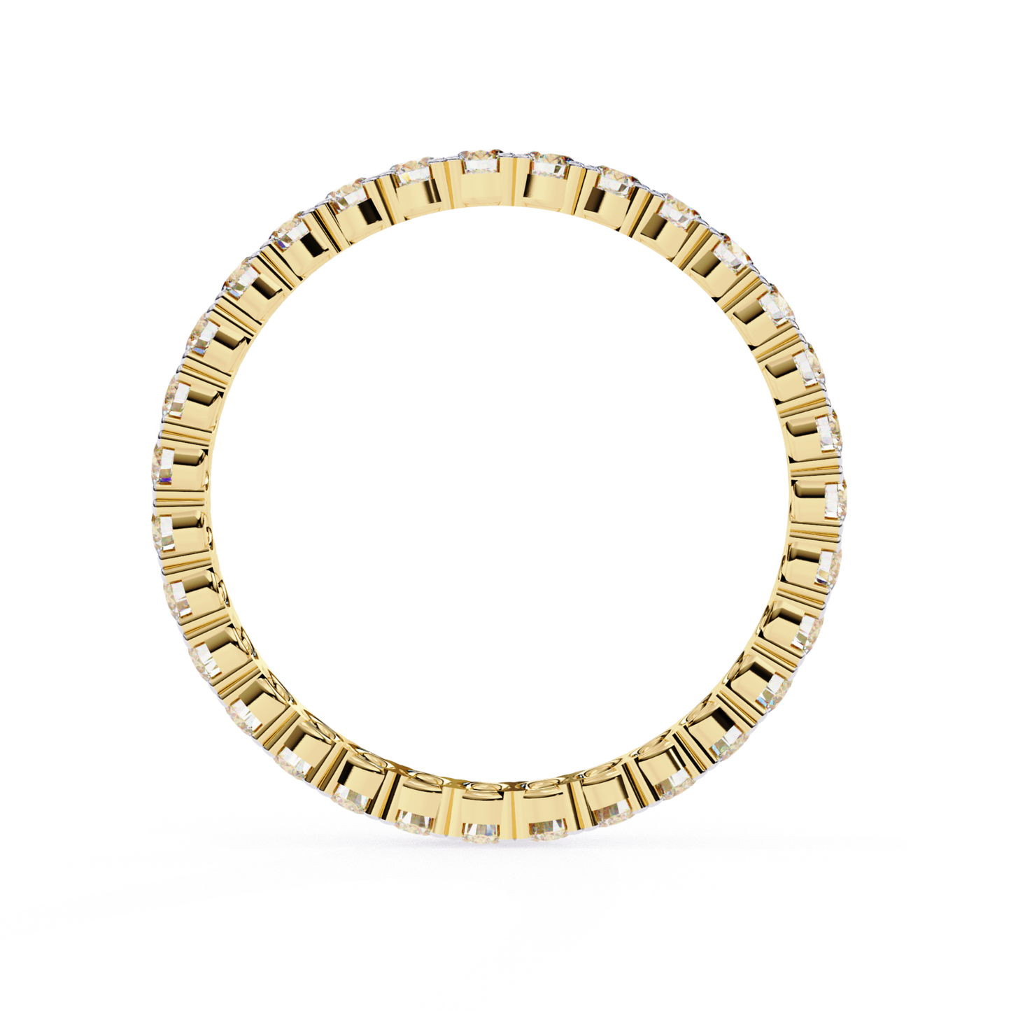 Yellow gold ring with round diamonds
Full circle ring with round diamond row
Top view yellow gold round diamond band
Round diamond set gold ring
Yellow gold band with round diamond line
Close view round diamond gold ring
Plain gold ring with round diamonds
Round diamond gold band top view
Yellow gold round diamond ring design
Gold full band with round diamonds